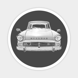 Hillman Minx Series V 1960s classic car monochrome Magnet